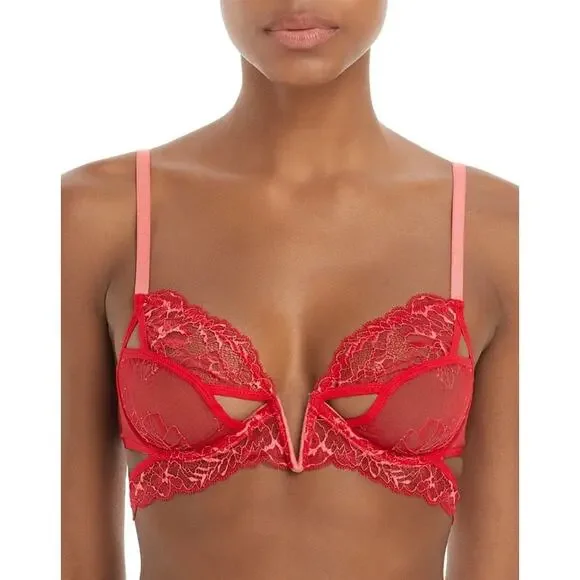 NWT Thistle and Spire Kane V-Wire Lace Bra Size 34F - Picture 1 of 4